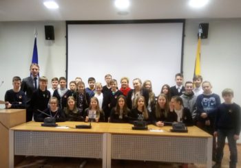 Projekto ,,Pažink valstybę“ vizitas Vilniuje