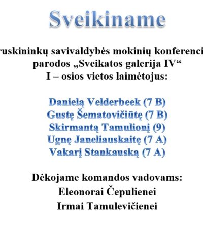Sveikiname