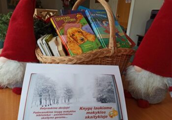 Akcija „Dovanokime knygas mokyklos bibliotekai“