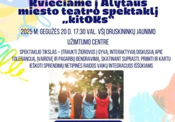 Maloniai kviečiame Jus dalyvauti spektaklyje „kitOKs?“